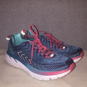 Hoka Clifton 4 athletic running shoes
